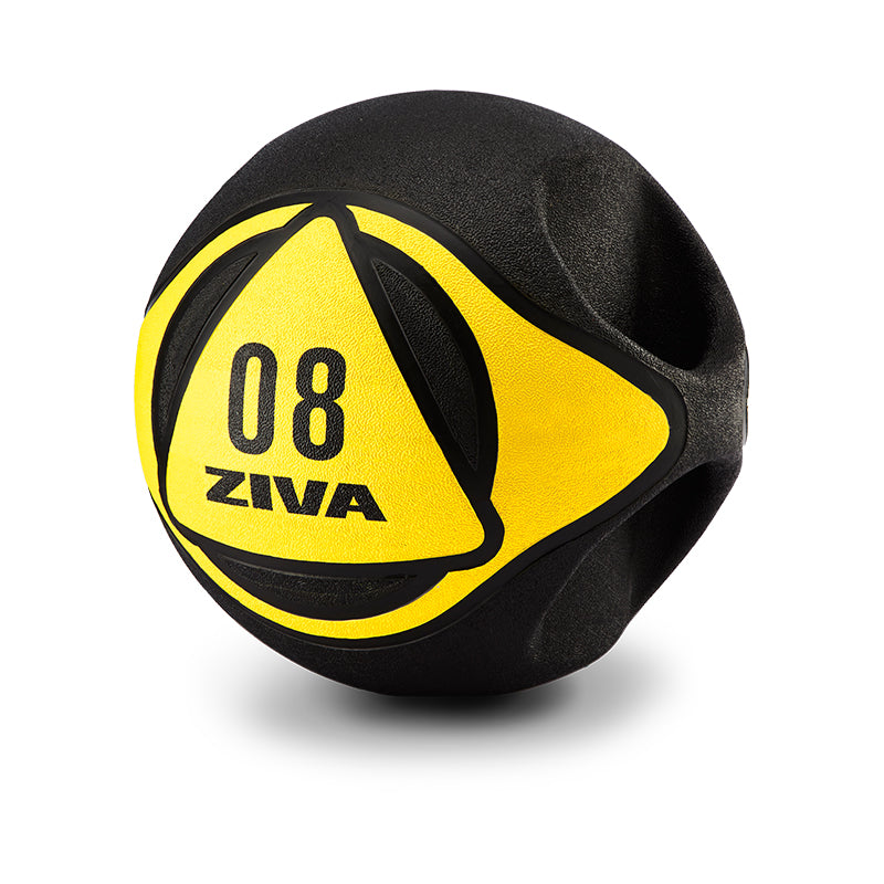 ZVO Dual Grip Medicine Balls - Black/Yellow